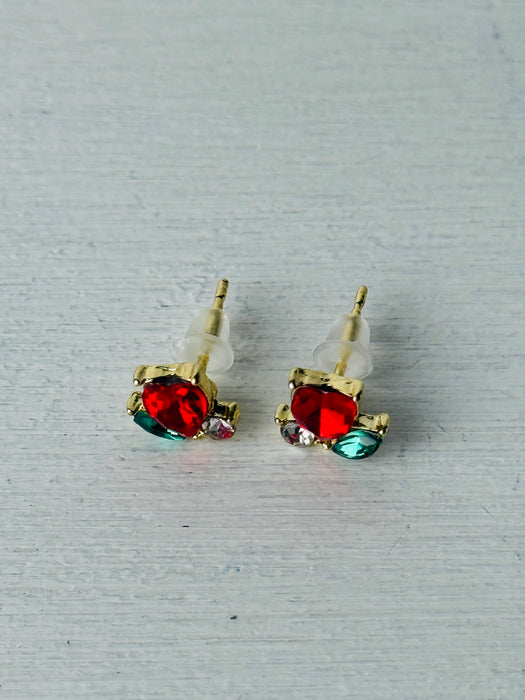 Little Red Heart Earrings