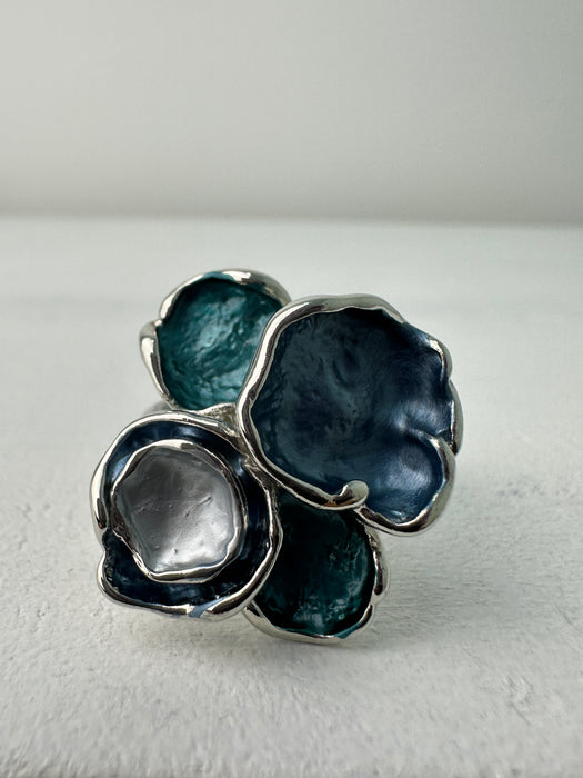 Brioni Ring - Blue ~ ALL JEWELLERY 3 FOR 2