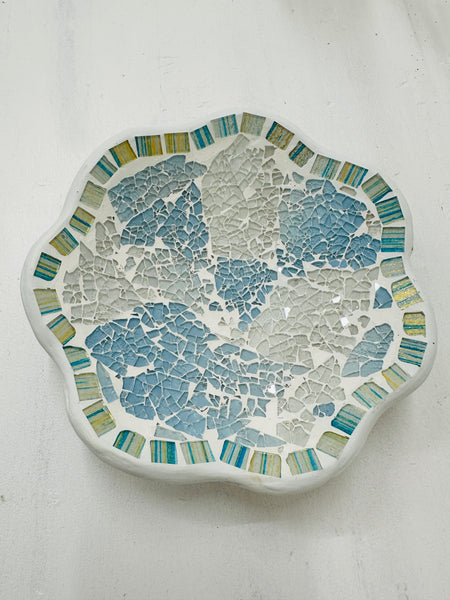 aerial view of mosaic bowl