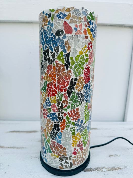 Mosaic Cylinder Lamp Small - Multi