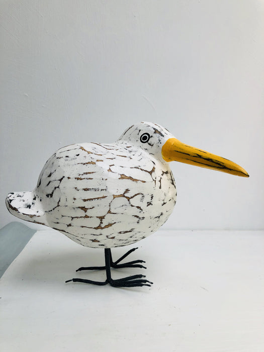 front view of wooden seagull