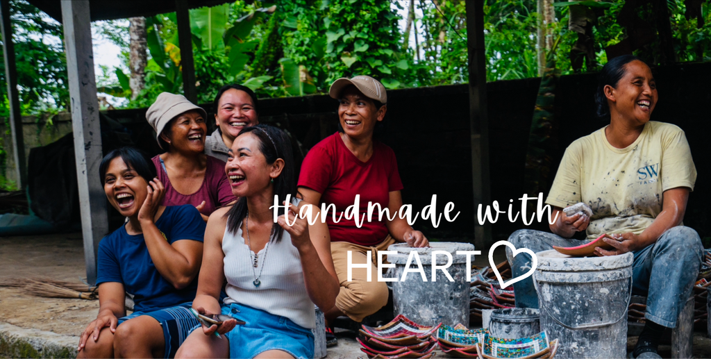 Group of Balinese woman who create our mosaic bowls