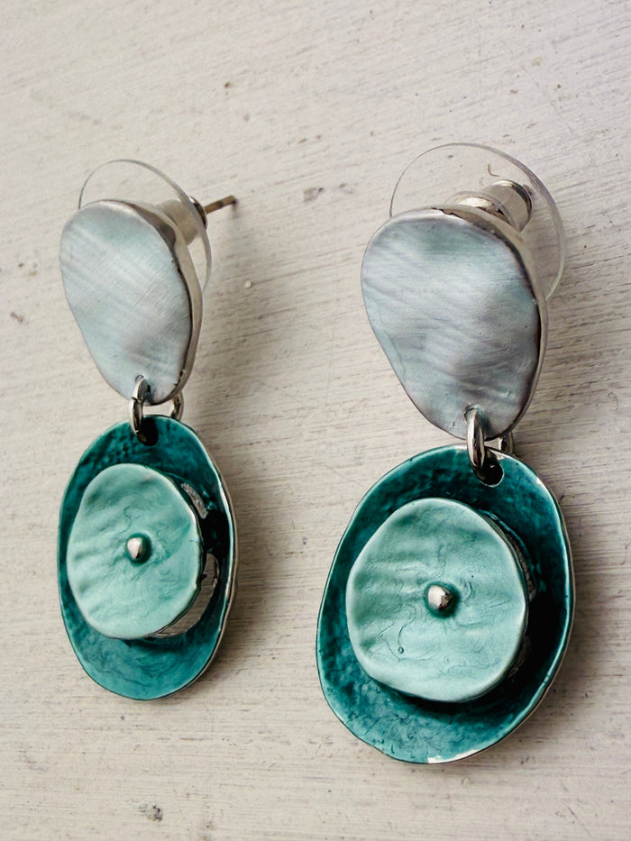 Enamel Earrings