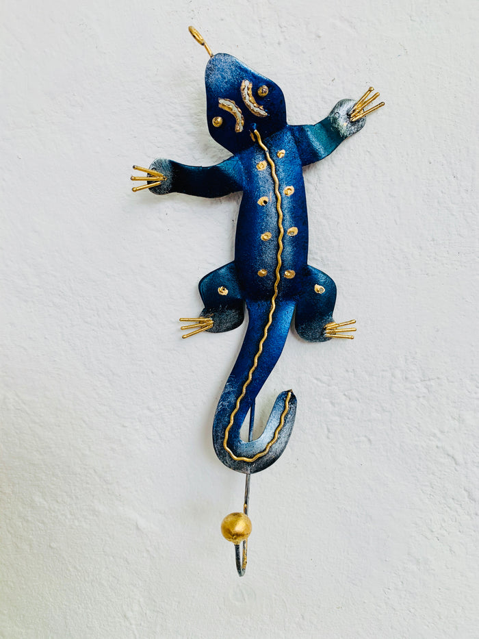 Metal wall hook hooks gecko flower fish dragonfly humming bird cat butterfly daisy palm tree hibiscus 