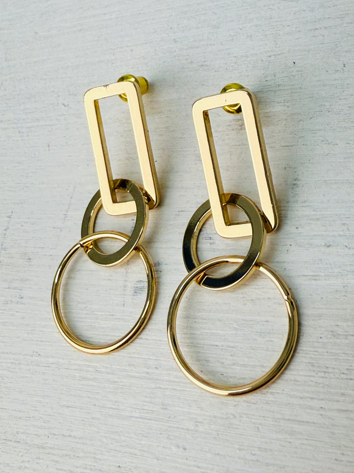 Gold - Drop Earrings