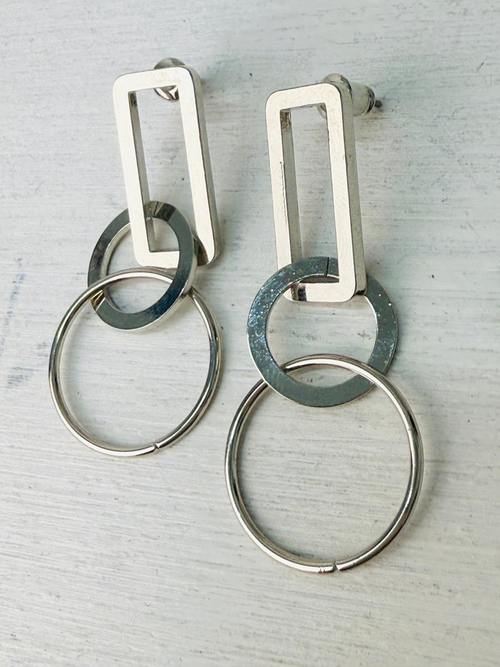 Silver - Drop Earrings