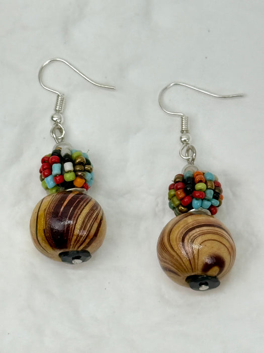 Candy Earrings - Brown