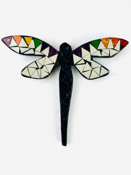 front view of mosaic dragonfly