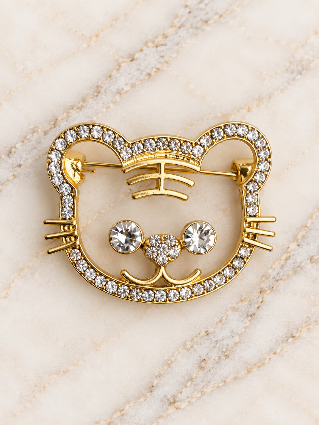 Tiger Face Brooch– The Red Gecko UK