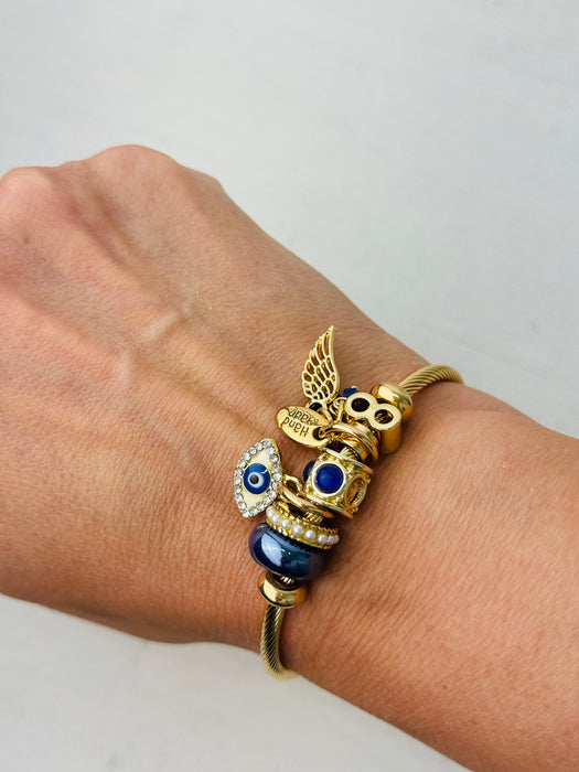 Alba Bracelet - Evil Eye ~ Gold
