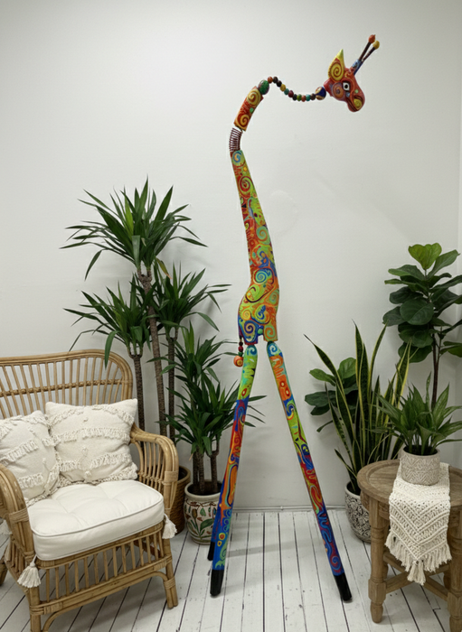 Verrückte Giraffe - Groß - Grün MIx
