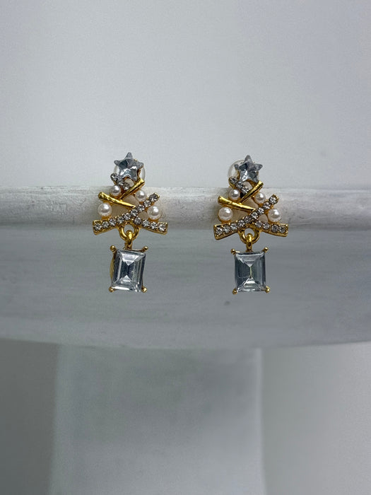 Crystal Christmas Tree Earrings