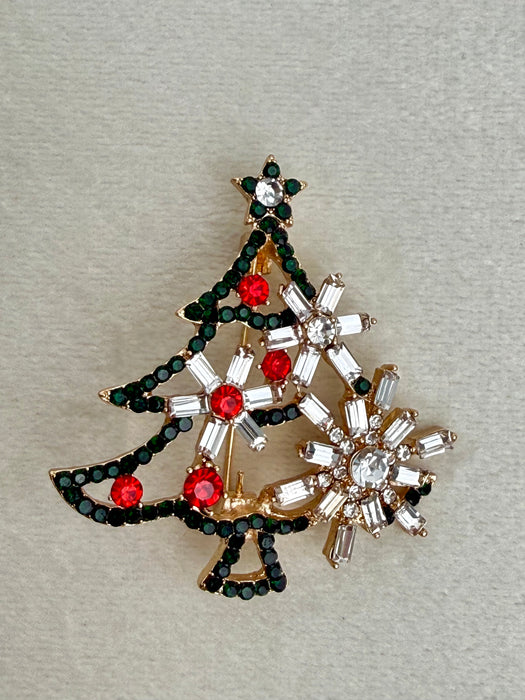 Weihnachtsbaum-Brosche