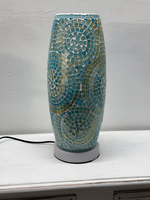 Mosaic Spiral Lamp - Turquoise