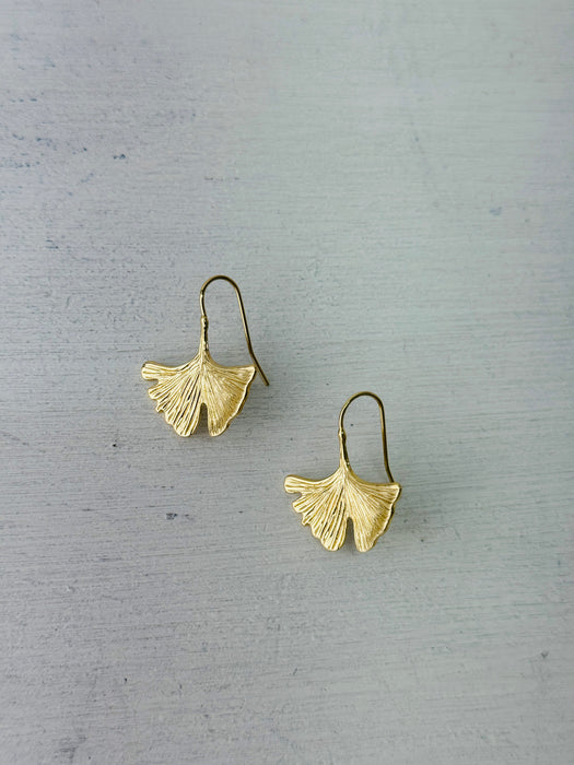 Ginko Leaf Earrings