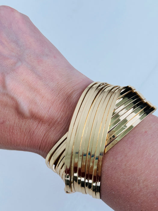 Portia Cuff Bracelet - Gold