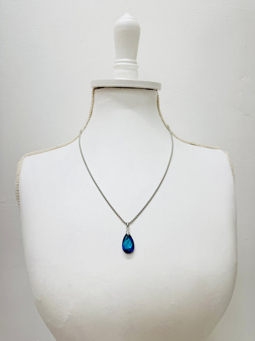 Teardrop Necklace - Ocean Blue ~ ALL JEWELLERY 3 FOR 2