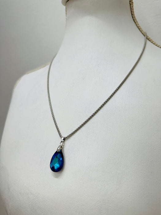 Teardrop Necklace - Ocean Blue ~ ALL JEWELLERY 3 FOR 2
