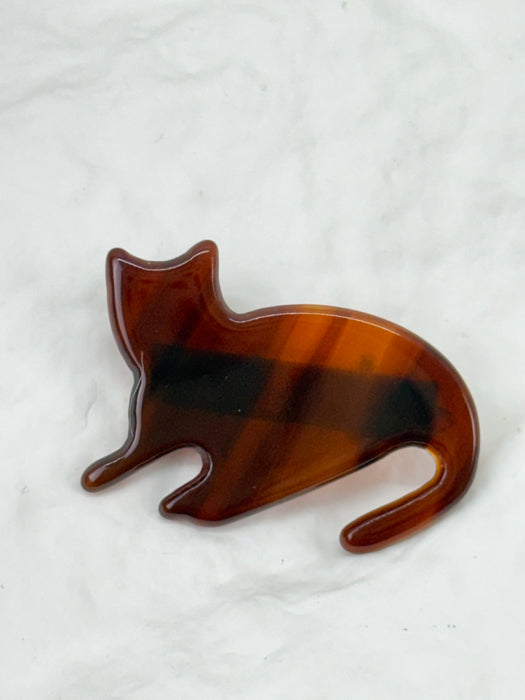Kitten Hair Clip - Brown