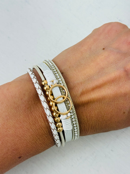 Pelia Bracelet - White