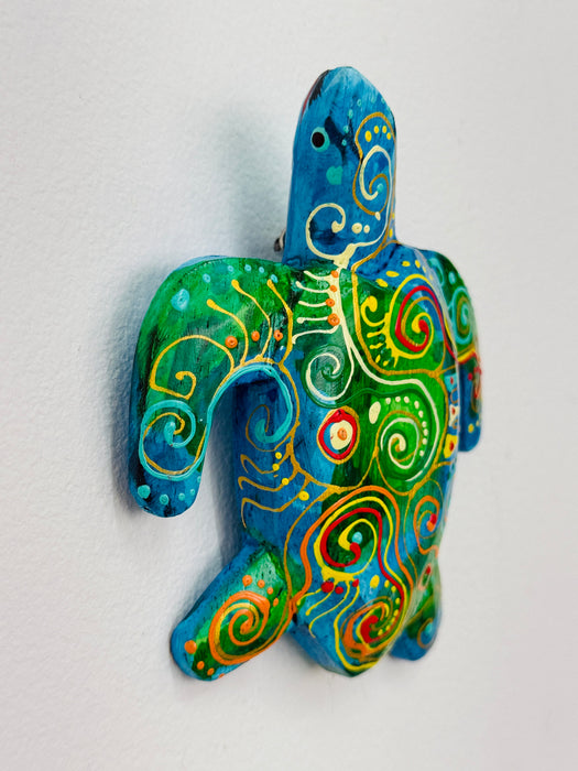 Blue Crazy Turtle - Large