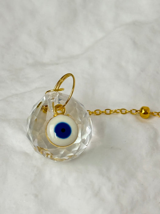 Hanging Crystal Evil Eye Ornament