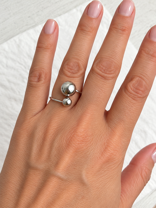 Silver Ball Ring