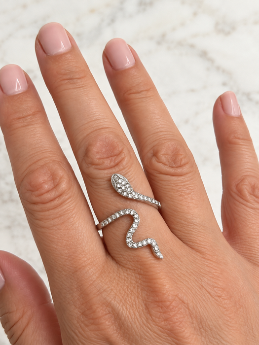 Crystal Snake Ring