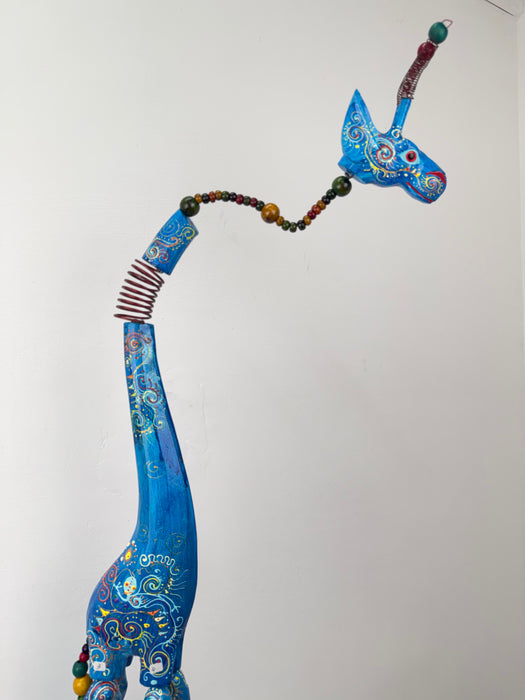 Crazy Giraffe - Small Blue
