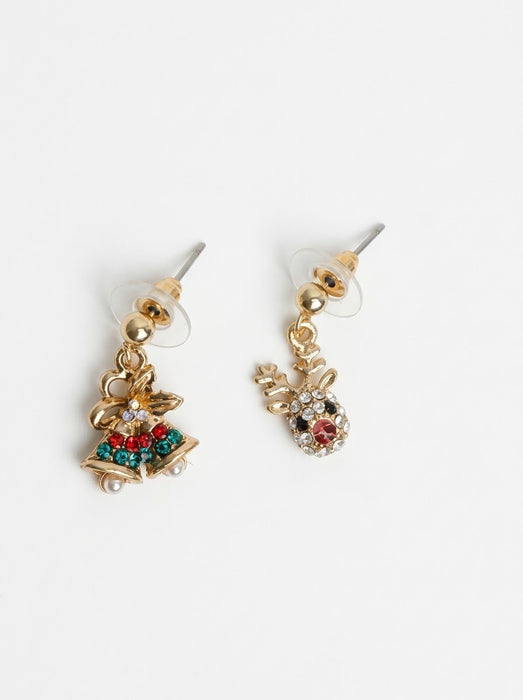 Reindeer & Chistmas Bells Earrings
