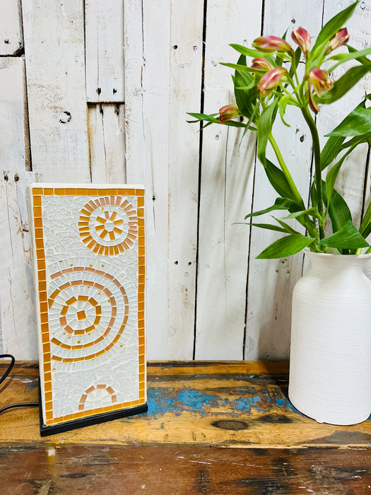 Mosaic Square Lamp - Sunburst