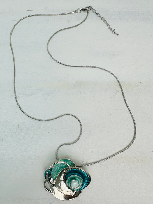 Attina Necklace - Aqua Blue