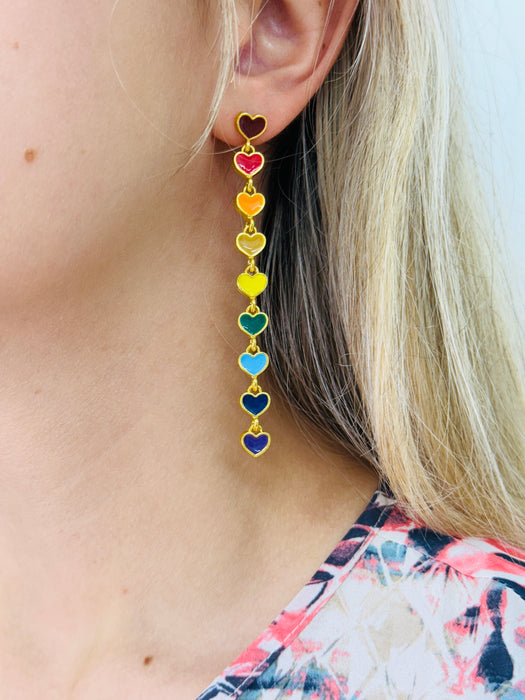 Multi Heart Earrings