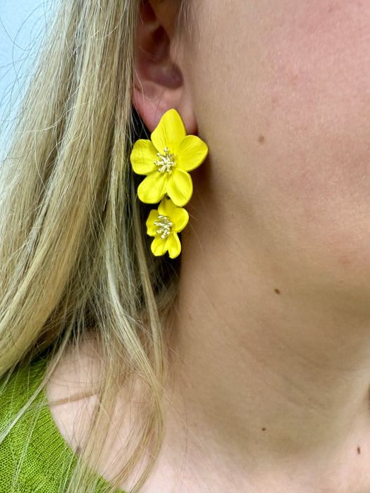 Agnes Earrings - Yellow ~ ALL JEWELLERY 3 FOR 2