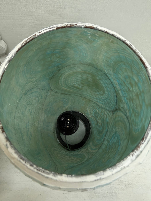 Mosaic Spiral Lamp - Turquoise