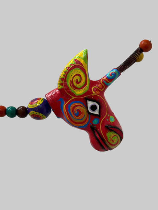 Verrückte Giraffe - Groß - Grün MIx