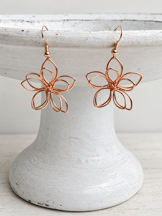 Aiyana Earrings - Rose Gold