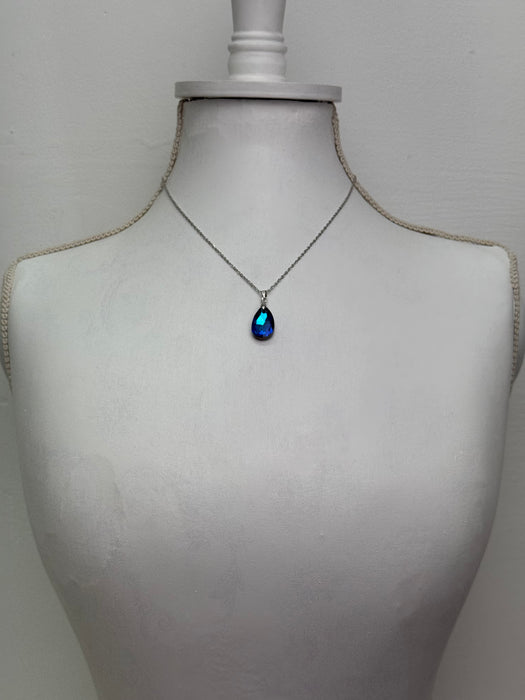Teardrop Necklace - Ocean Blue