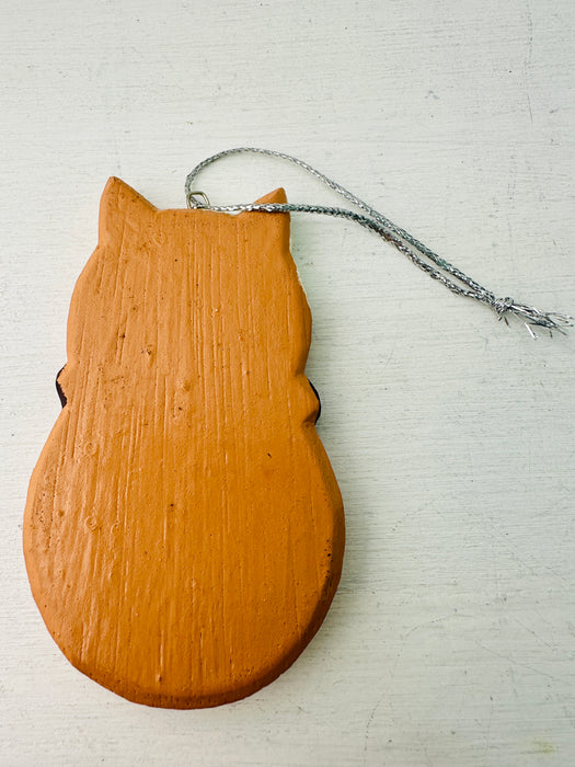 Hanging Christmas Decoration - Cat Brown