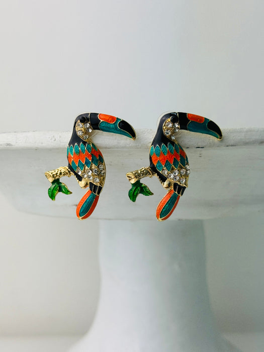 Toucan Earrings ~ ALL JEWELLERY 3 FOR 2