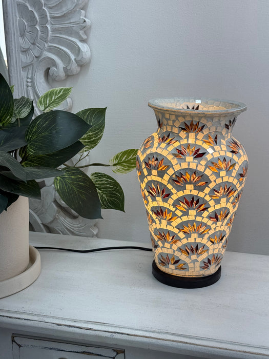 Small Mosaic Vase Lamp - Flower