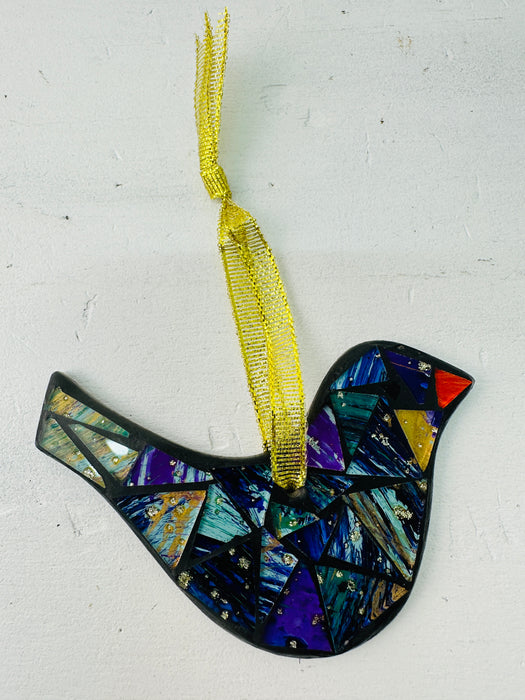 Hängender Mosaikvogel - Cyan