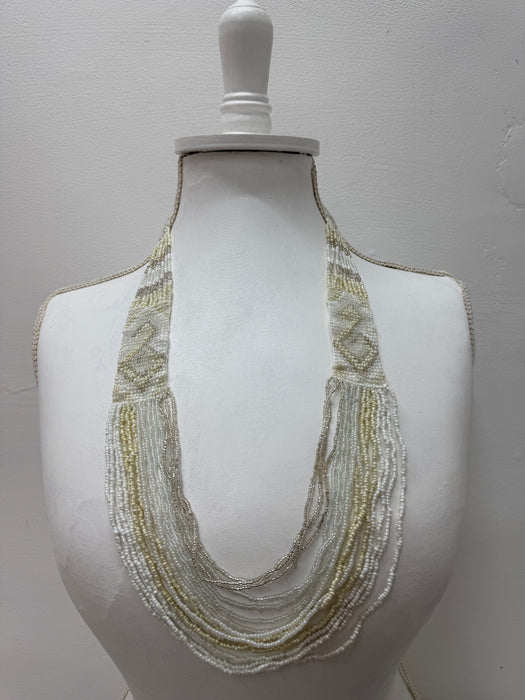 Otonia Necklace - Cream White ~ ALL JEWELLERY 3 FOR 2
