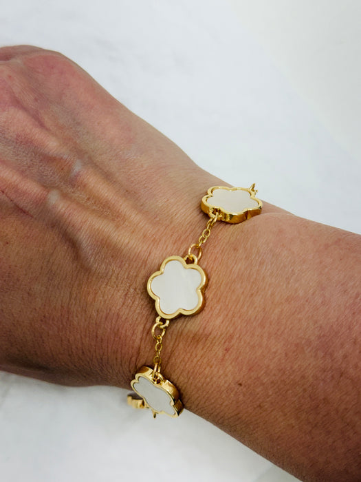 Trèfle Bracelet - Cream