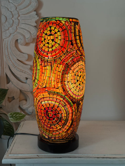 Mosaic Spiral Lamp - Bronze