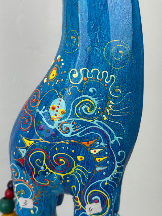 Crazy Giraffe - Small Blue