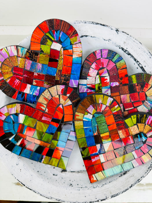 Mosaic Heart Coaster - Fragaria