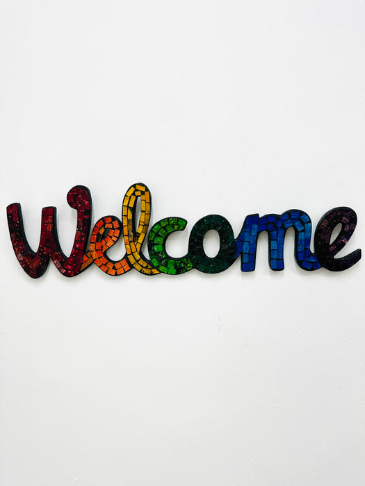 Mosaïque Bienvenue - Arc-en-ciel