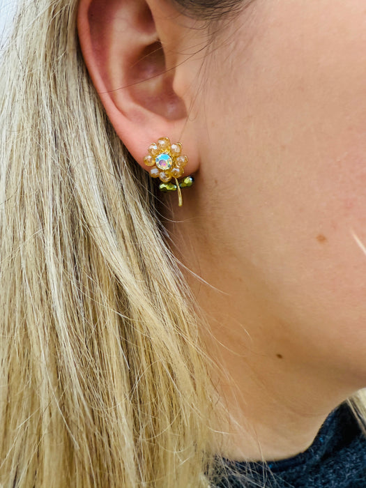 Azula Earrings - Smokey Crystal ~ ALL JEWELLERY 3 FOR 2