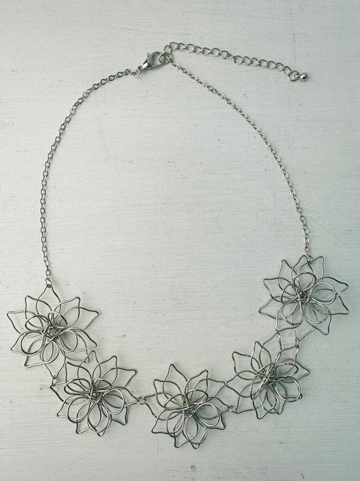 Anfisa Necklace - Silver ~ ALL JEWELLERY 3 FOR 2